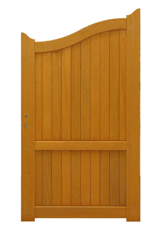 Double portail Meranti en bois 100x180cm fermé