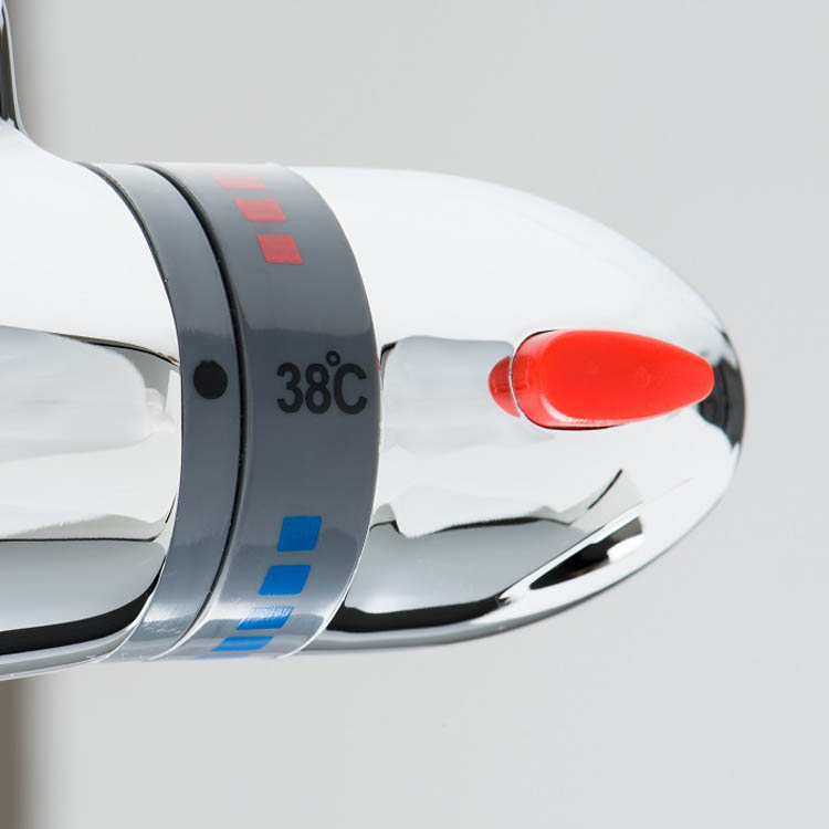 Badkraan Stevie thermostatisch chroom