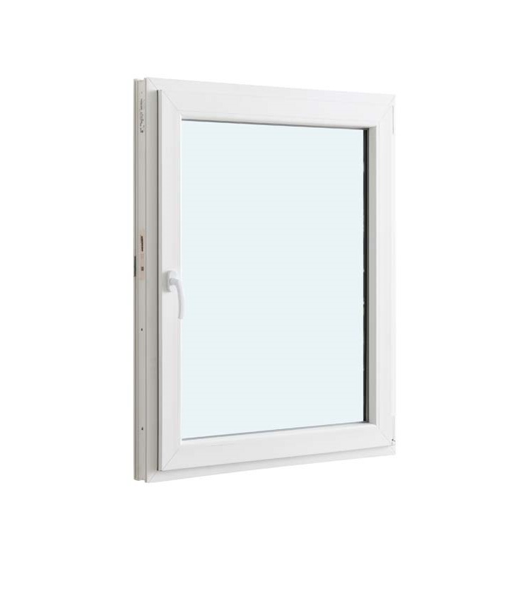 1-VL draaikiepraam pvc wit budget B700XH800 mm rechts 1-VL draaikiepraam pvc wit budget B700XH800 mm rechts
