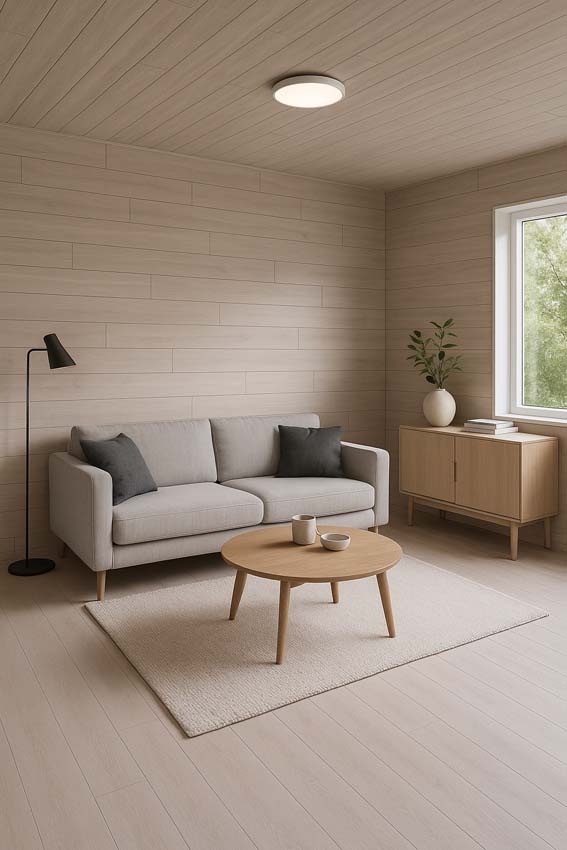 Panneau mural et de plafond MDF Atlanta Oak 16,5x116,5x0,7cm