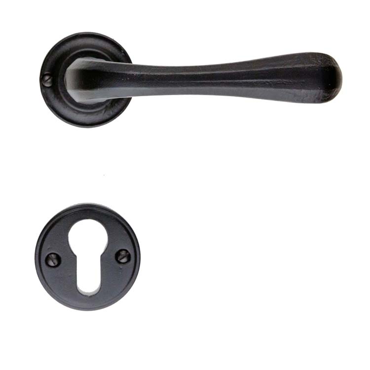 Poignée de porte pro alassio font rosace cylindre