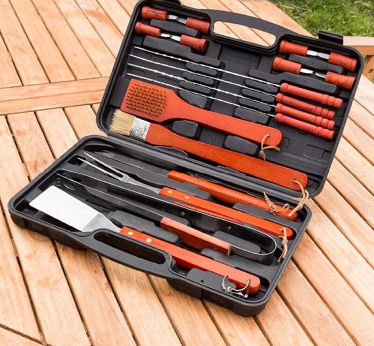 Barbecue accessoires in koffer 18-delig