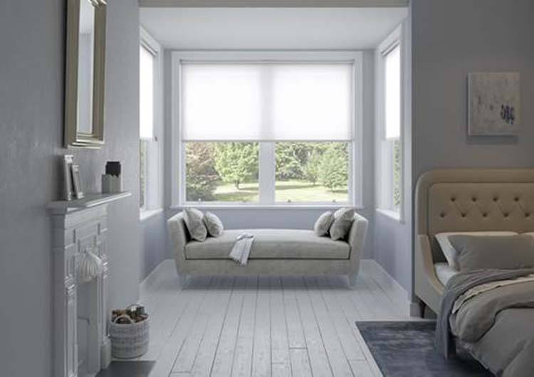 Store enrouleur à transmission de lumière Carina blanc 60x250cm