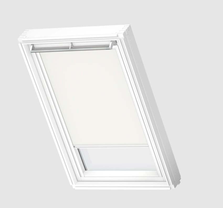Store enrouleur Velux occultant à commande manuelle blanc CK04 1025SWL