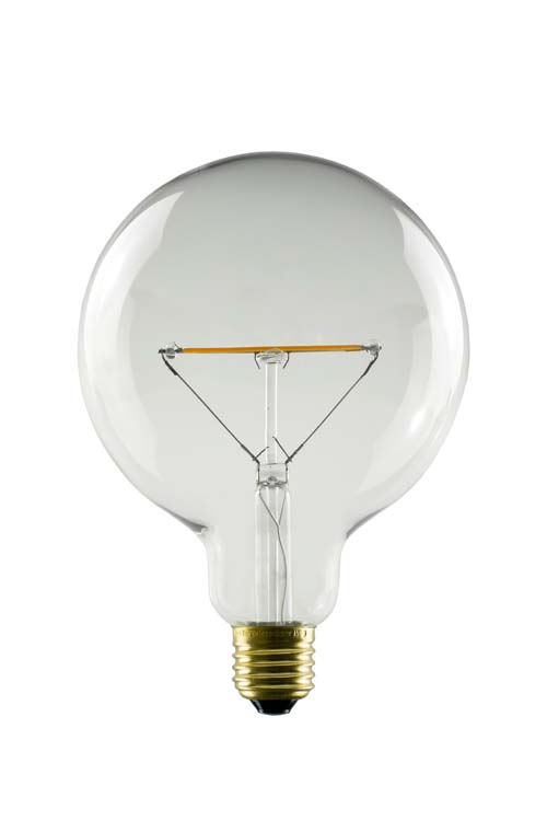 Led lampe Globe 95mm - verre clair - 3W - E27 - 2200K