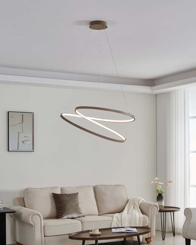 Hanglamp - Zand - Ø70cm - Dimbaar - LED - 1x42W - 3000K