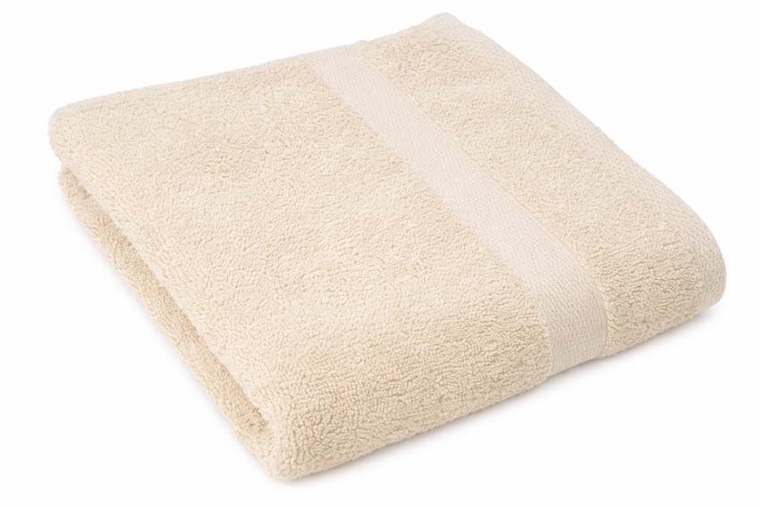 Douchelaken Cosibel katoen ecru 100x150cm hotelkwaliteit