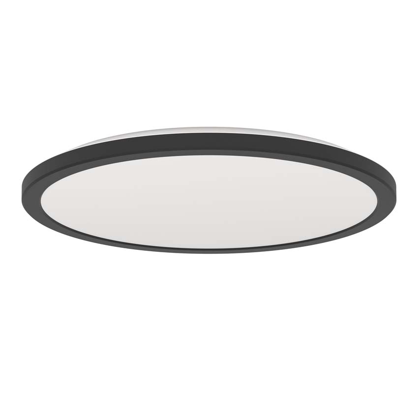 Plafonnier - Noir - Ø38cm  - LED - 1x24W - 2700-6500K - IP44