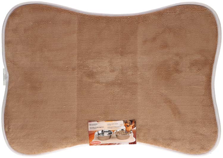 Set de table pour animaux de compagnie marron 50 x 35,5 cm