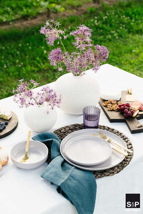 Glas Blossom paars 26 cl - 4 stuks