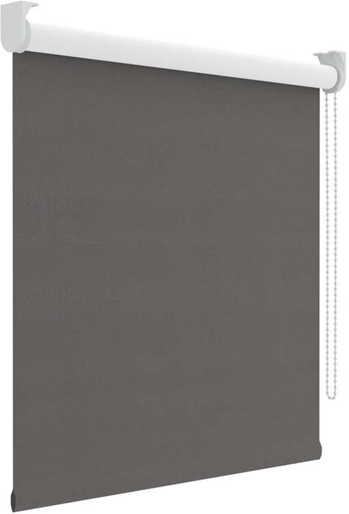 Rolgordijn verduisterend 210x190 cm antraciet linnenlook