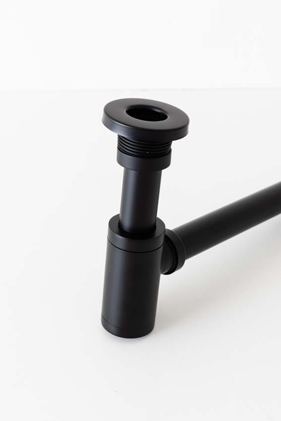 Design sifon Mia rond zwart mat 5/4 inch