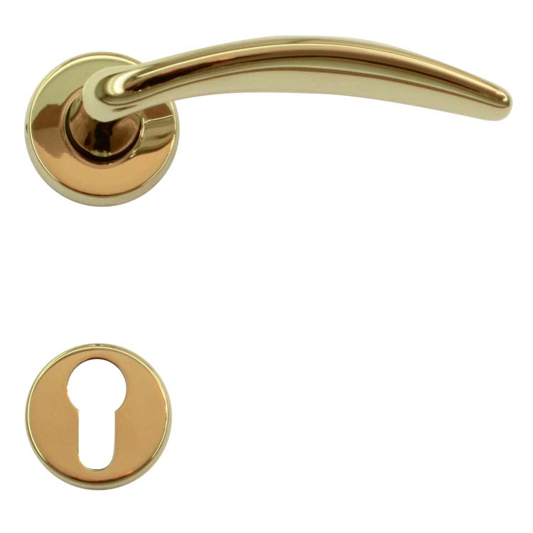 Poignée de porte pro rimini titanium rosace cylindre