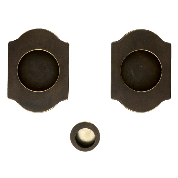 Coquille de porte altamura classic carré cuivre par set