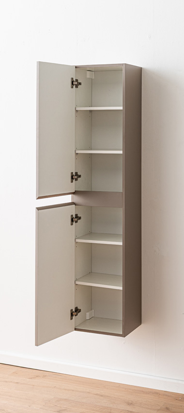 Kolomkast Trente taupe hangend 160x35x30cm