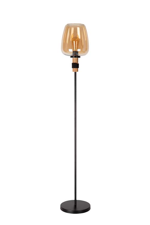 Lucide ILONA - Lampadaire - Ø 34 cm - 1xE27 - Ambre