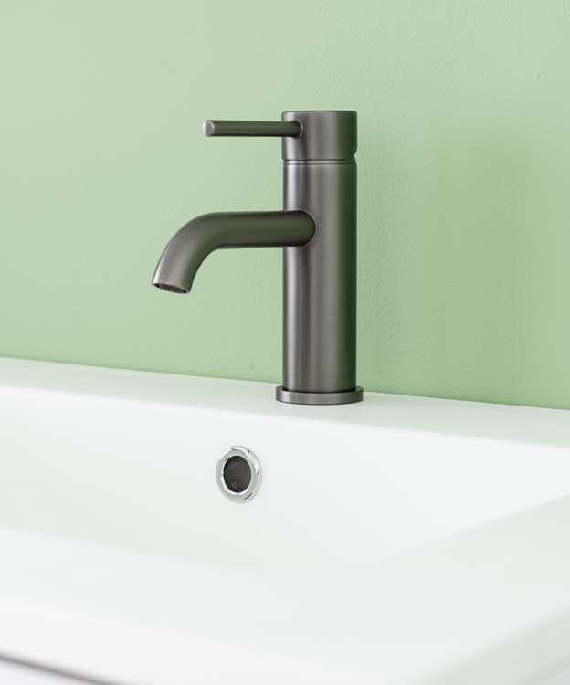 Meuble de salle de bains Bison blanc mat suspendu avec lavabo simple blanc mat 120cm