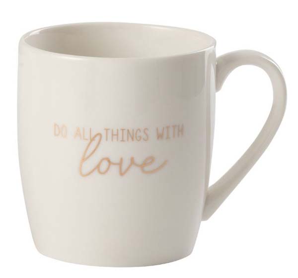 Tasse céramique all things with love