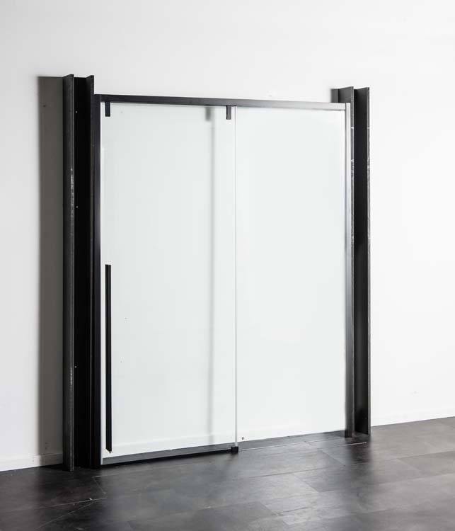 Doucheschuifdeur Ulrich 136-140x200cm zwart