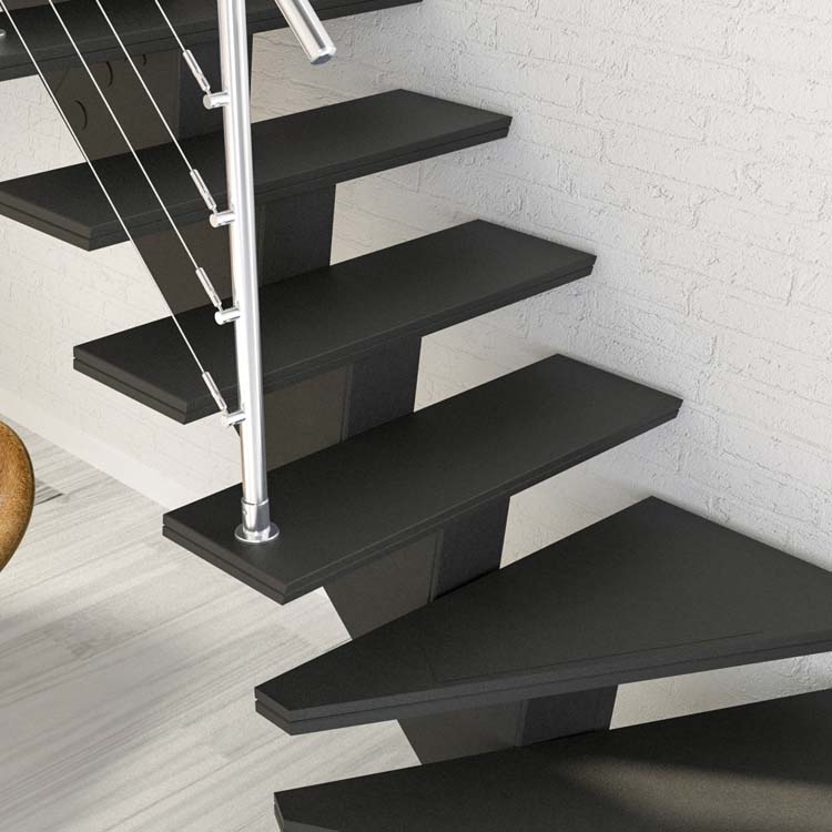 Flieden hêtre quart tournant bas gauche modèle 3