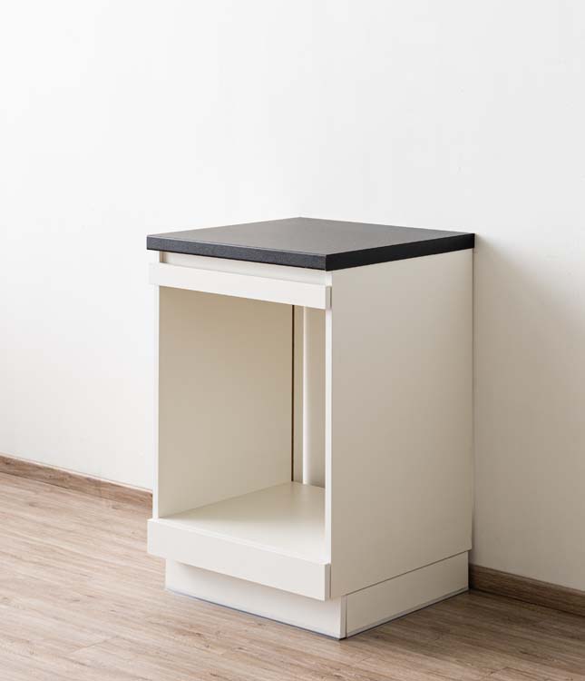 Armoire de cuisine Plenti meuble bas pour four blanche 60x78cm