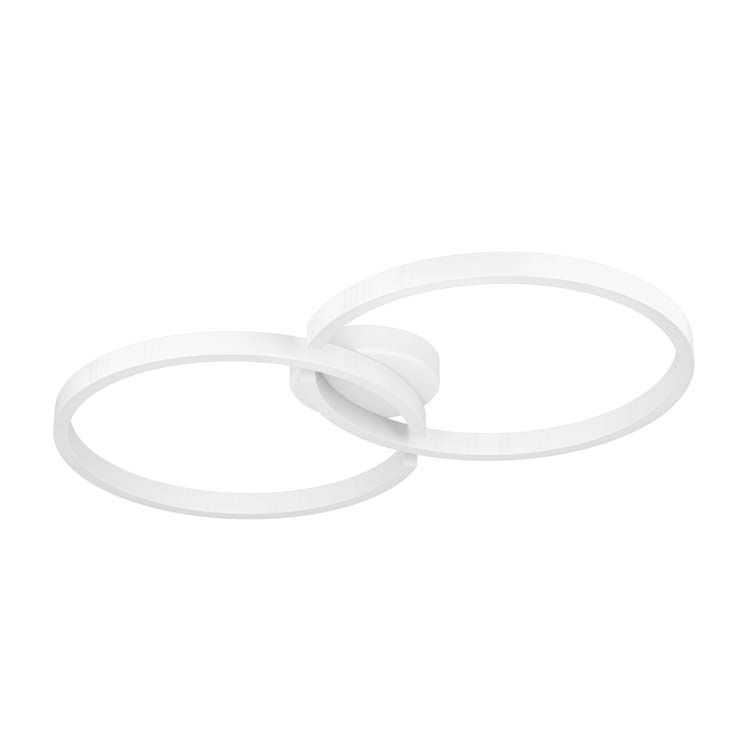 Plafonnier - blanc - 67,5x38x6,5cm - dimmable - LED - 2x9,75W - 2700-6500K + RGB