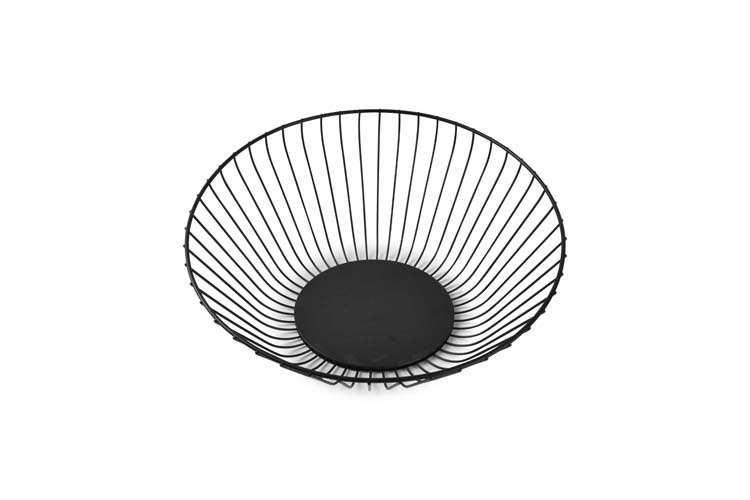 Panier en fil de fer Loft noir 33 x 14 cm 