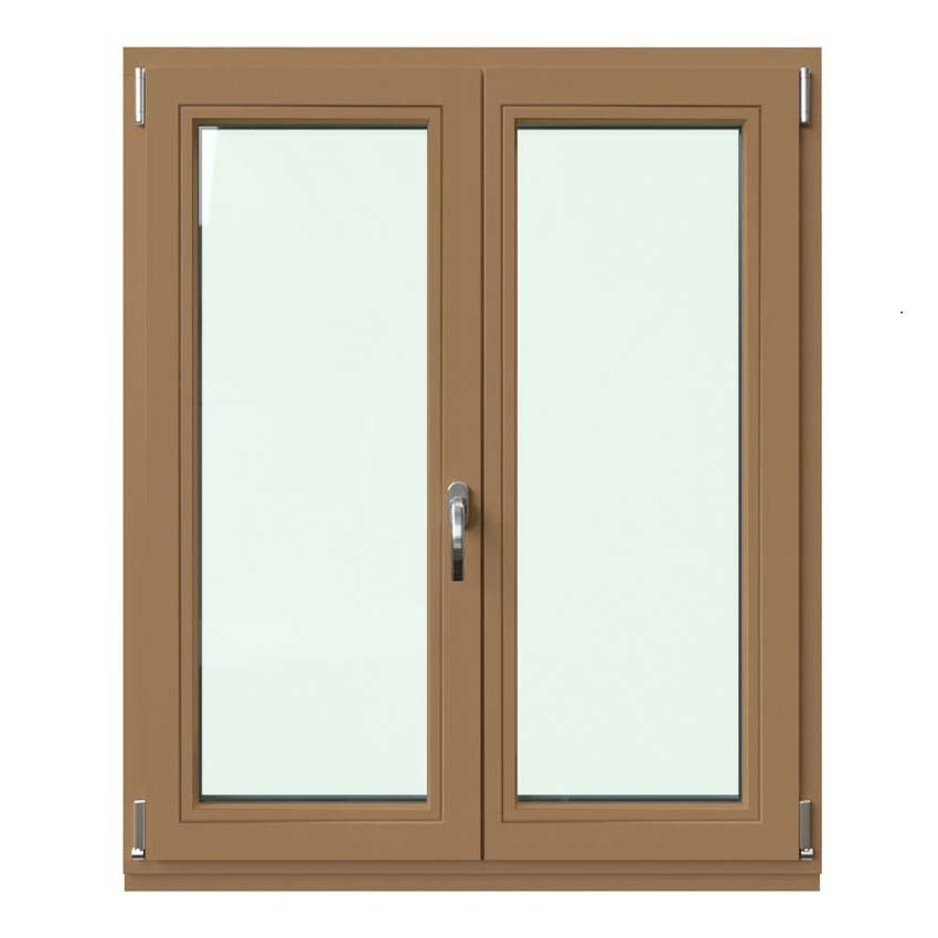 Draaikiepraam 2-vleugel Vardelux Meranti hout 68mm naturel links opendraaiend op maat