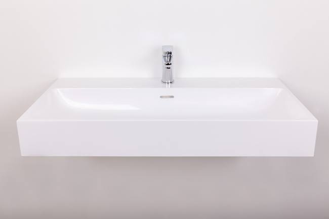 Lavabo Lilly simple blanc 90,5x46x10,5cm