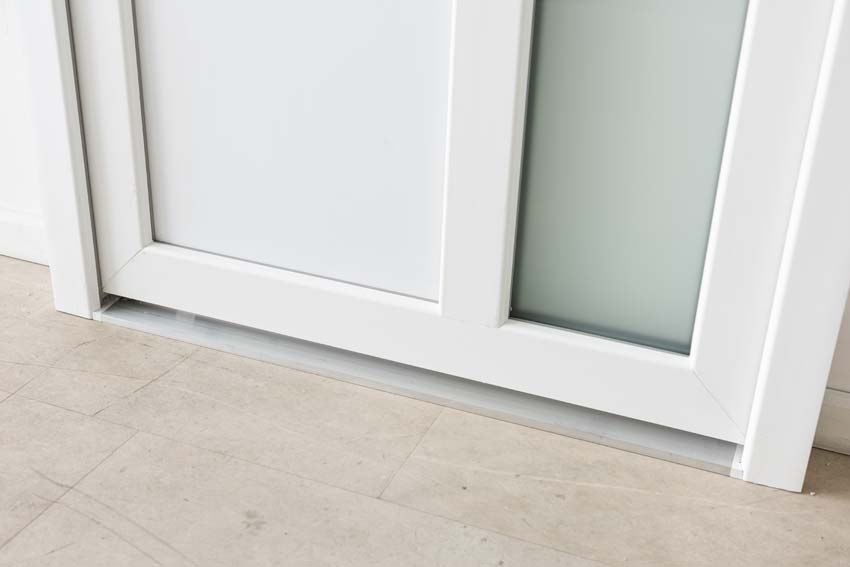 Buitendeur Lumeo PVC mat glas wit 1000x2000mm links
