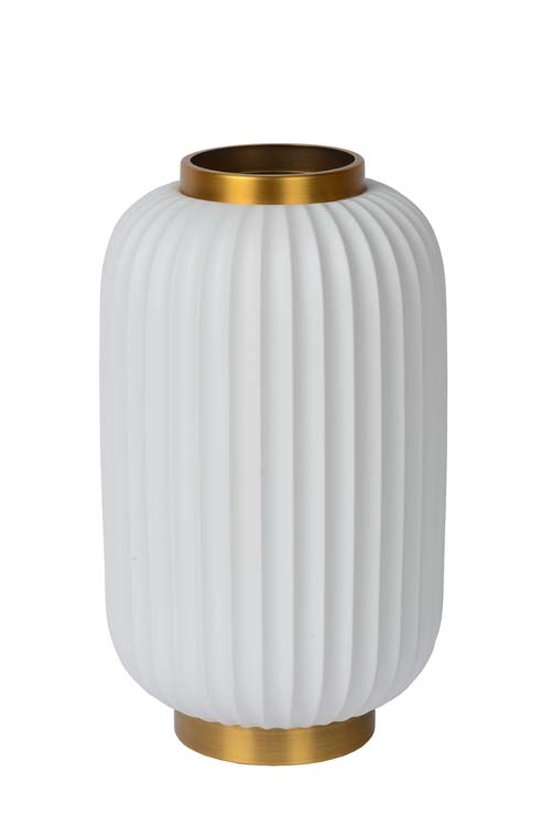 Lampe de table - Ø 19,7 cm - 1xE14 - Blanc