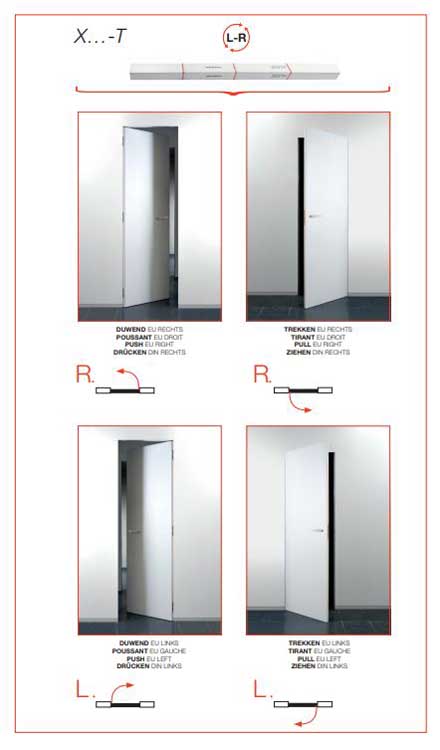 Binnendeur Xinnix X40 kit + deurblad 88 x 211.5cm