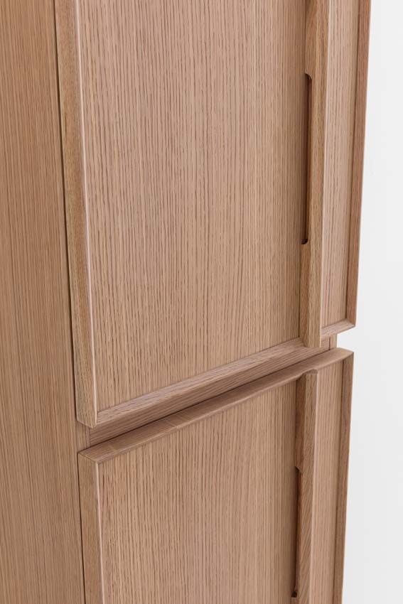 Armoire colonne Felix chêne suspendue 170x40x35cm