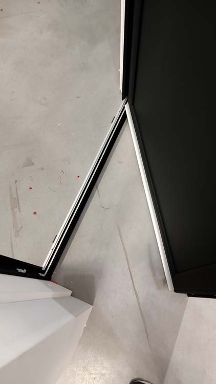 Buitendeur alu Faro zwart L 960X2180 mm