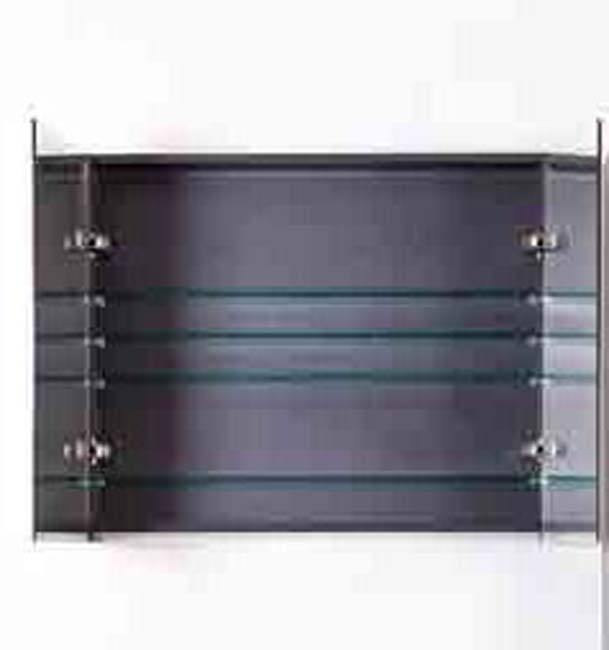 Armoire de toilette Omane gris 80x57cm