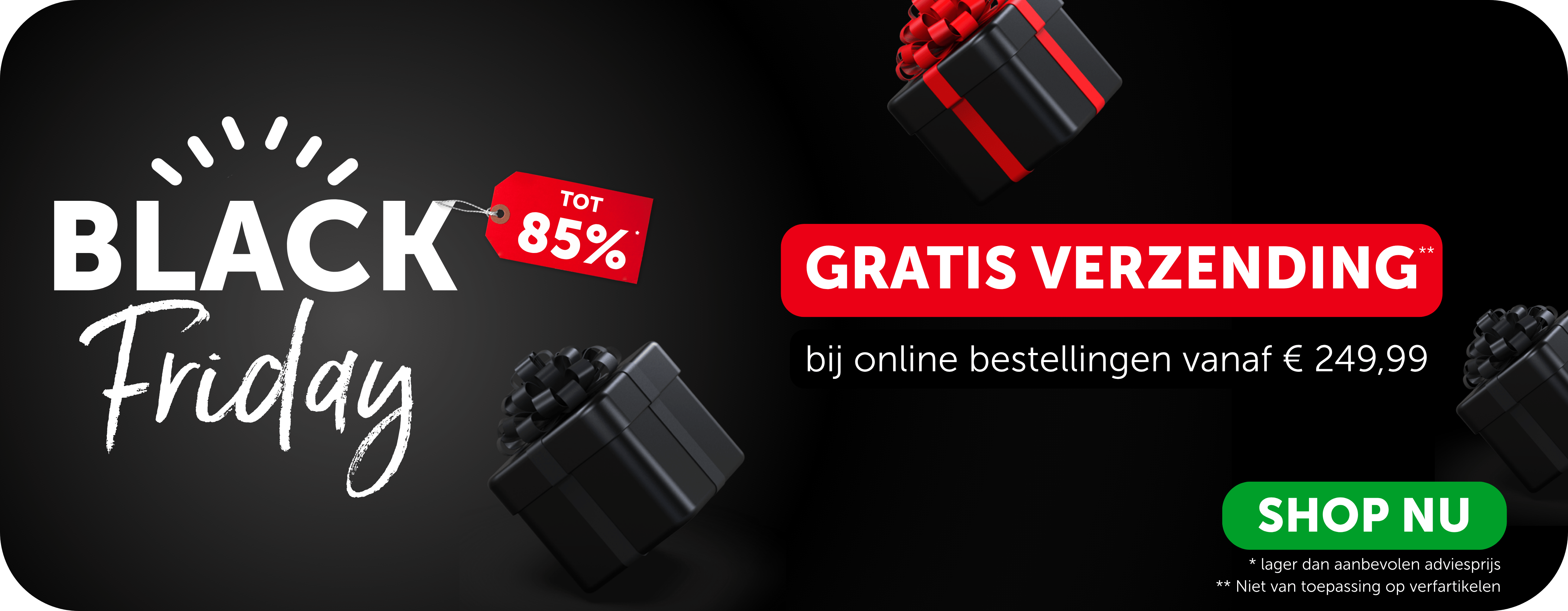 Black Friday bij Zelfbouwmarkt - gratis verzending