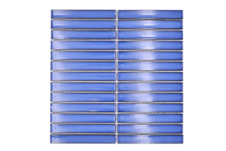 Mosaïque Finger bleu brillant 29,6x29,9cm