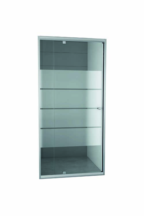 Porte de douche tournante Vanessa chrome 107-122x190cm
