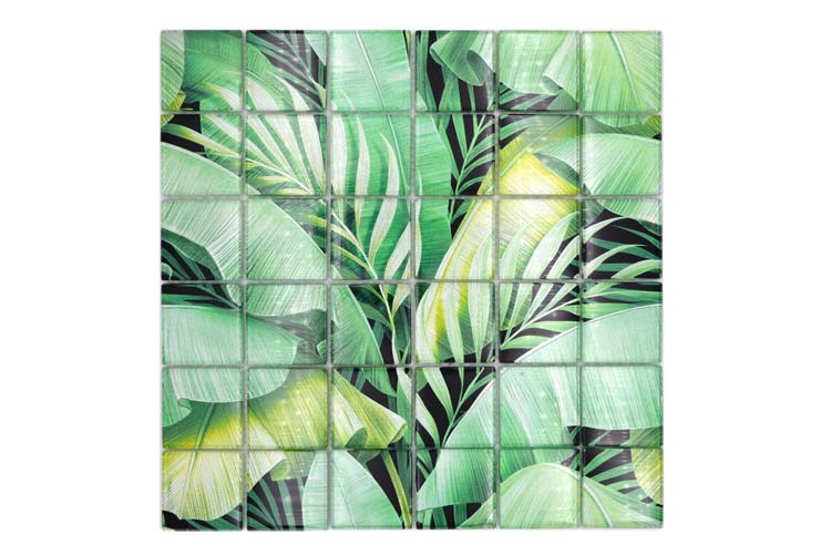 Mozaïek Forest groen glanzend 29,8x29,8cm
