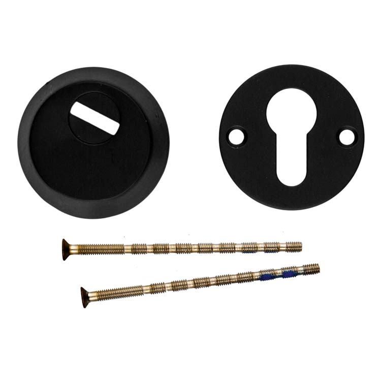 Veiligheidscilinder plaatje safe zwart 6mm