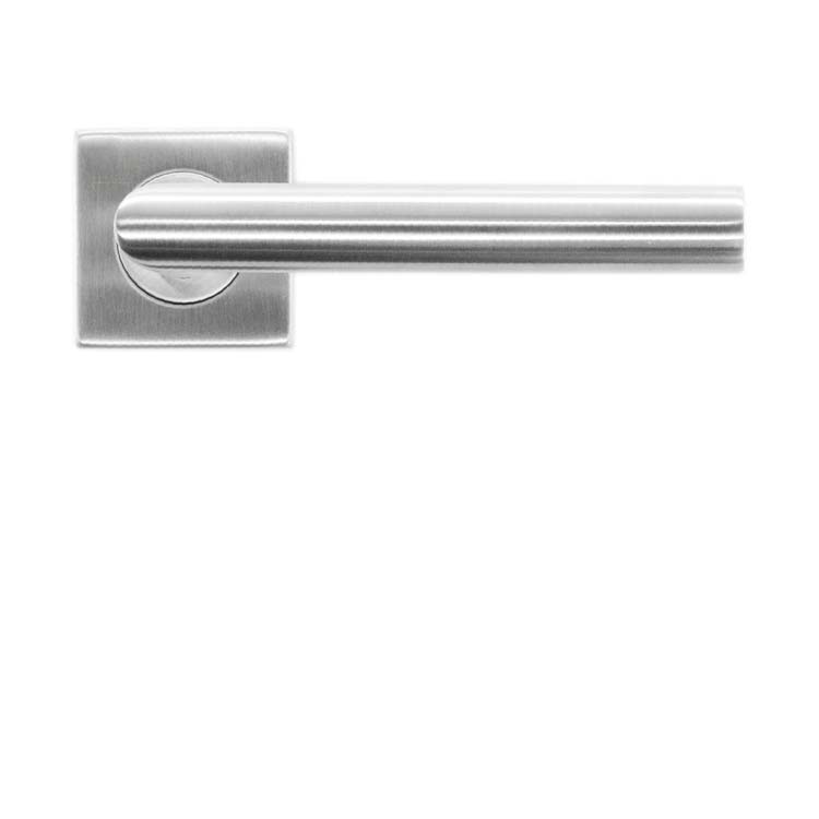 Poignée de porte plat carré belluno 19mm inox plus sans rosace