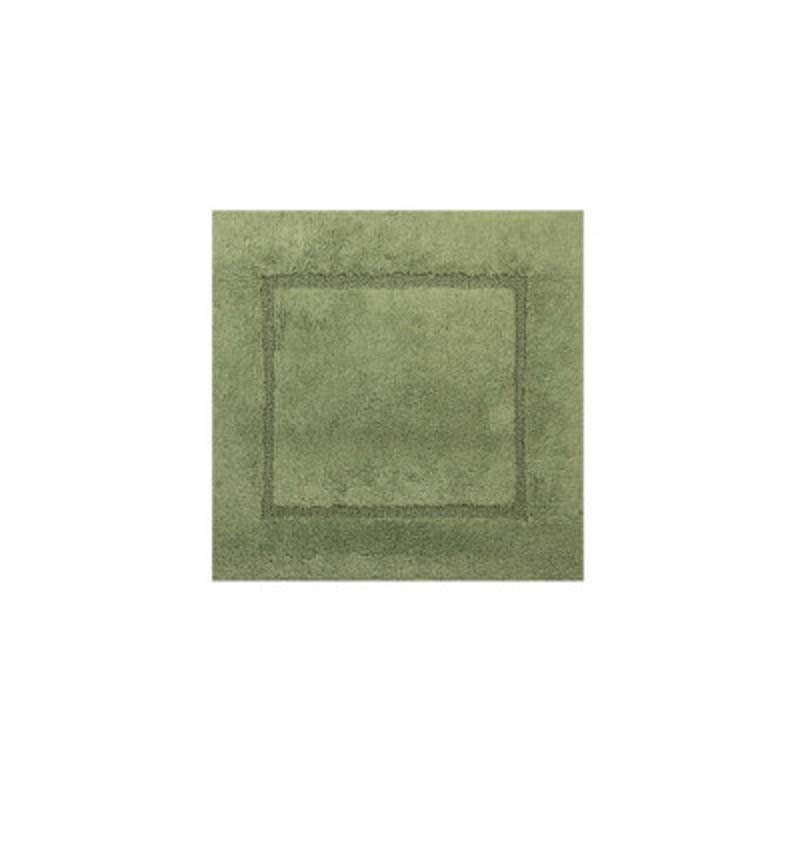 Tapis de bain Cosibel en coton vert 60x60cm