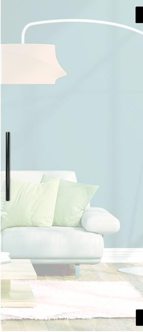 Porte intérieure vitrée complète Skyline Night mat 78x201cm poignée ronde noir + charnières