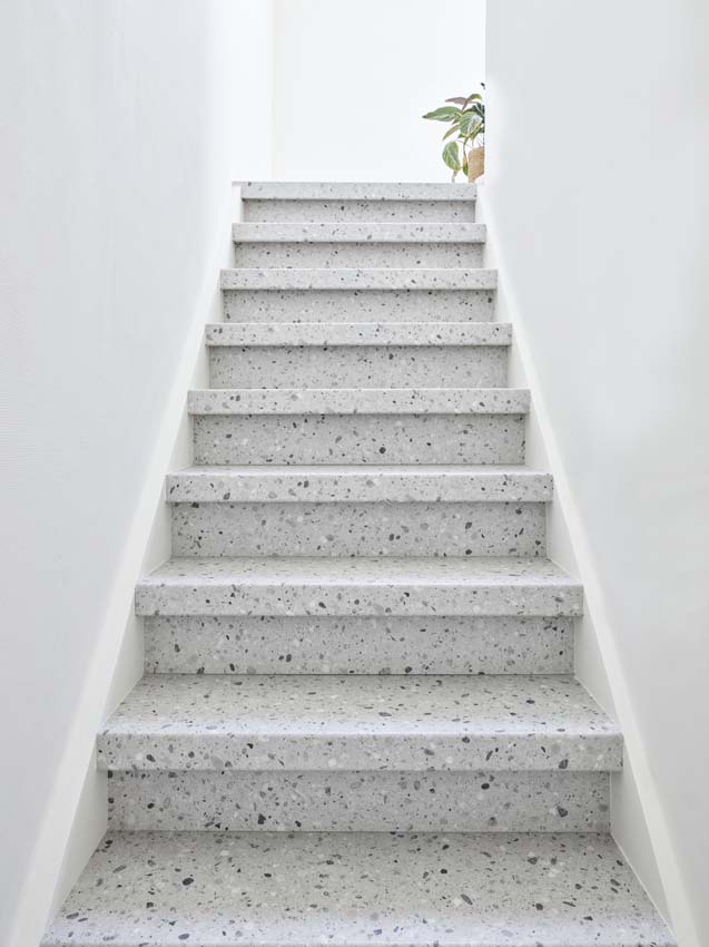 Dubbele traptrede Maestro Terrazzo grey 130x61x5,6cm