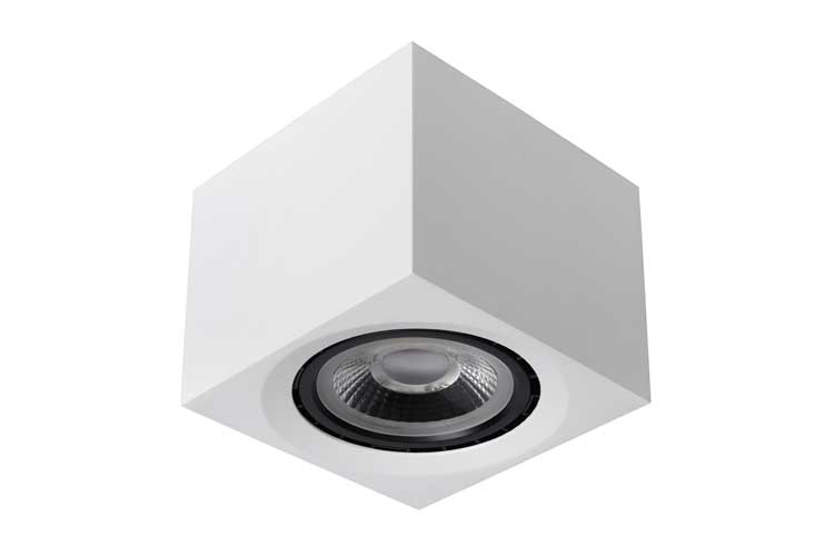 Lucide FEDLER - Spot plafond - LED Dim to warm - GU10 - 1x12W 3000K/2200K - Blanc