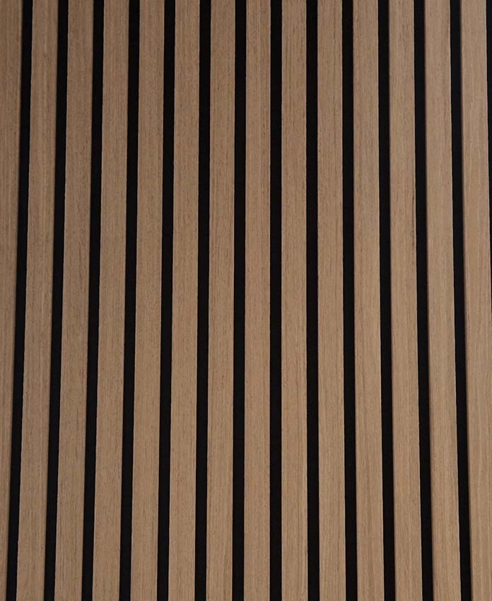 Panneau mural Line up acoustique chêne fumé 60x270 cm