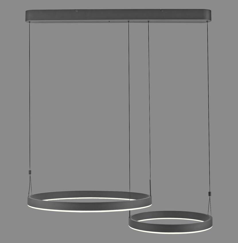 Hanglamp Easy Lift - Zwart - 90cm - Dimbaar - 1x25W/1x16W - CCT