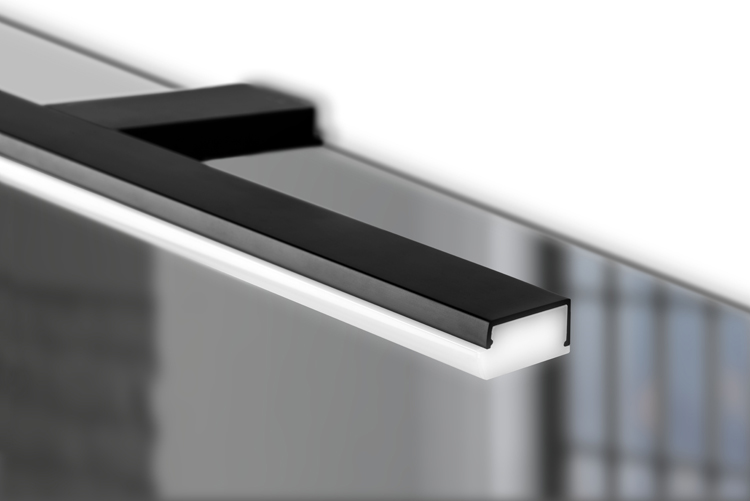 Badkamerverlichting Pandora zwart 308mm