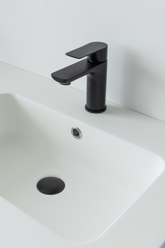Badkamermeubel Treviso eik/wit met dubbele wastafel mat wit 120cm