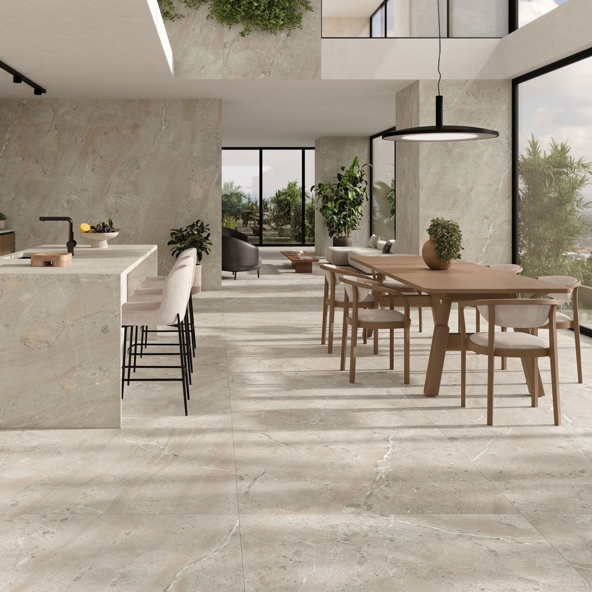 Staal vloer- en wandtegel Mullerthal beige